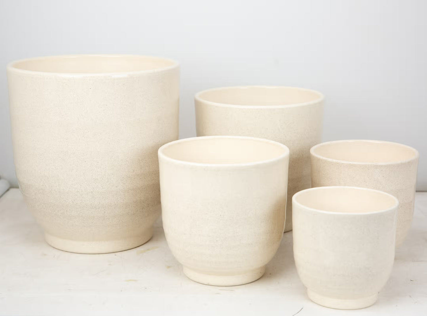 Keramiktopf Simbo - beige Stone