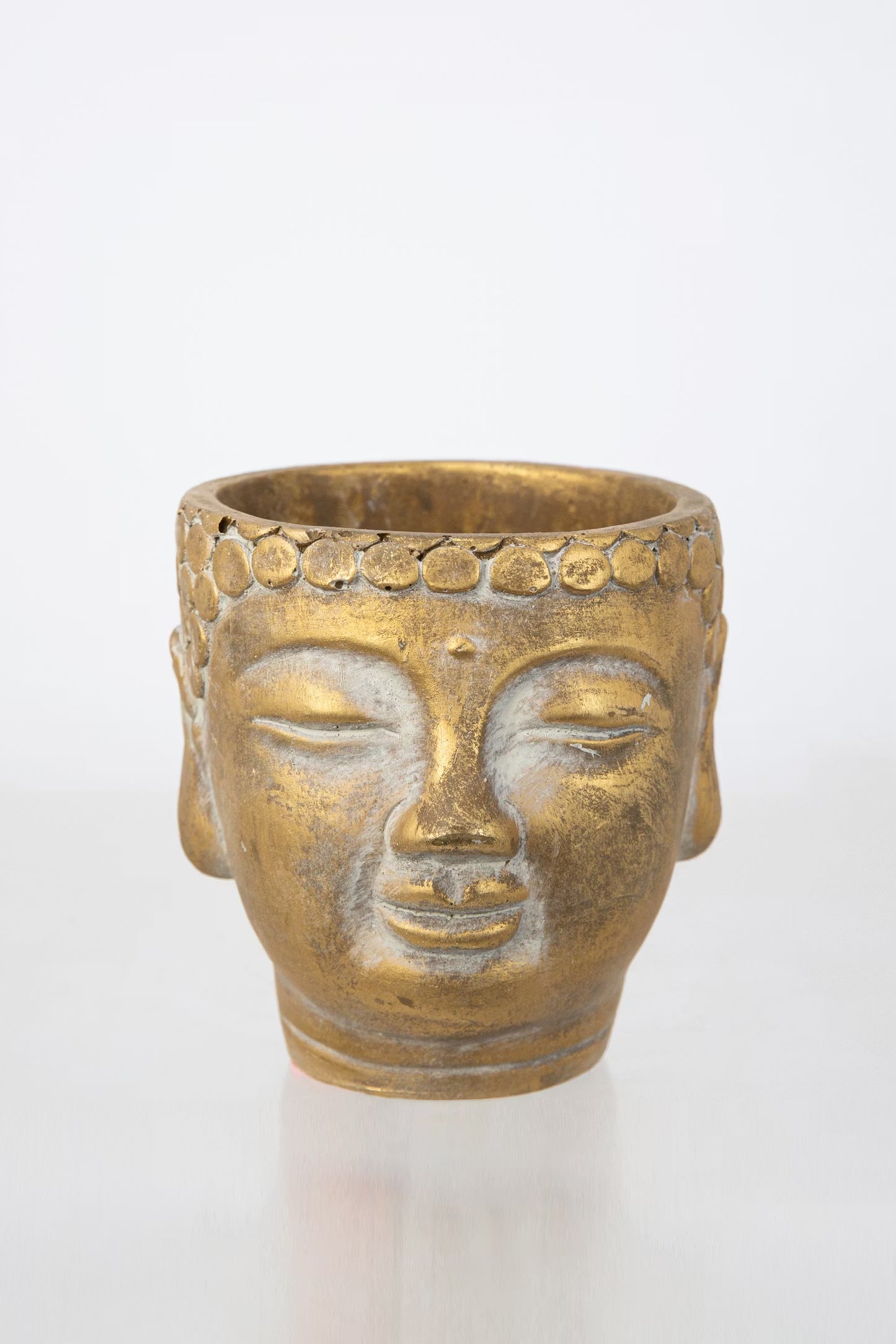Blumentopf "Buddha" - Gold