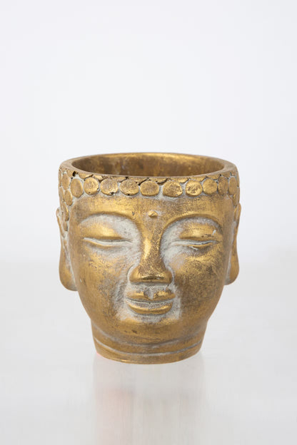 Blumentopf "Buddha" - Gold