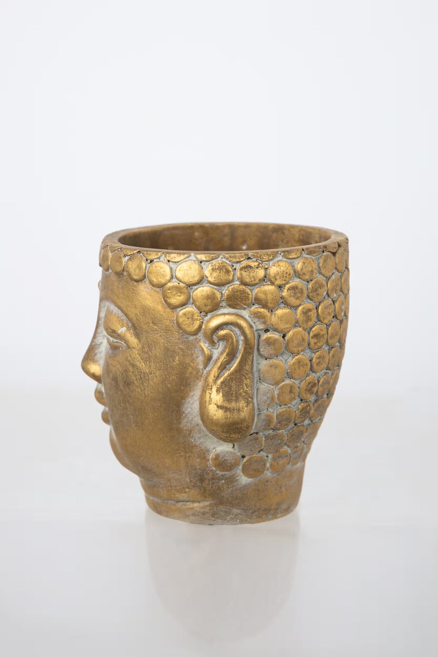 Blumentopf "Buddha" - Gold