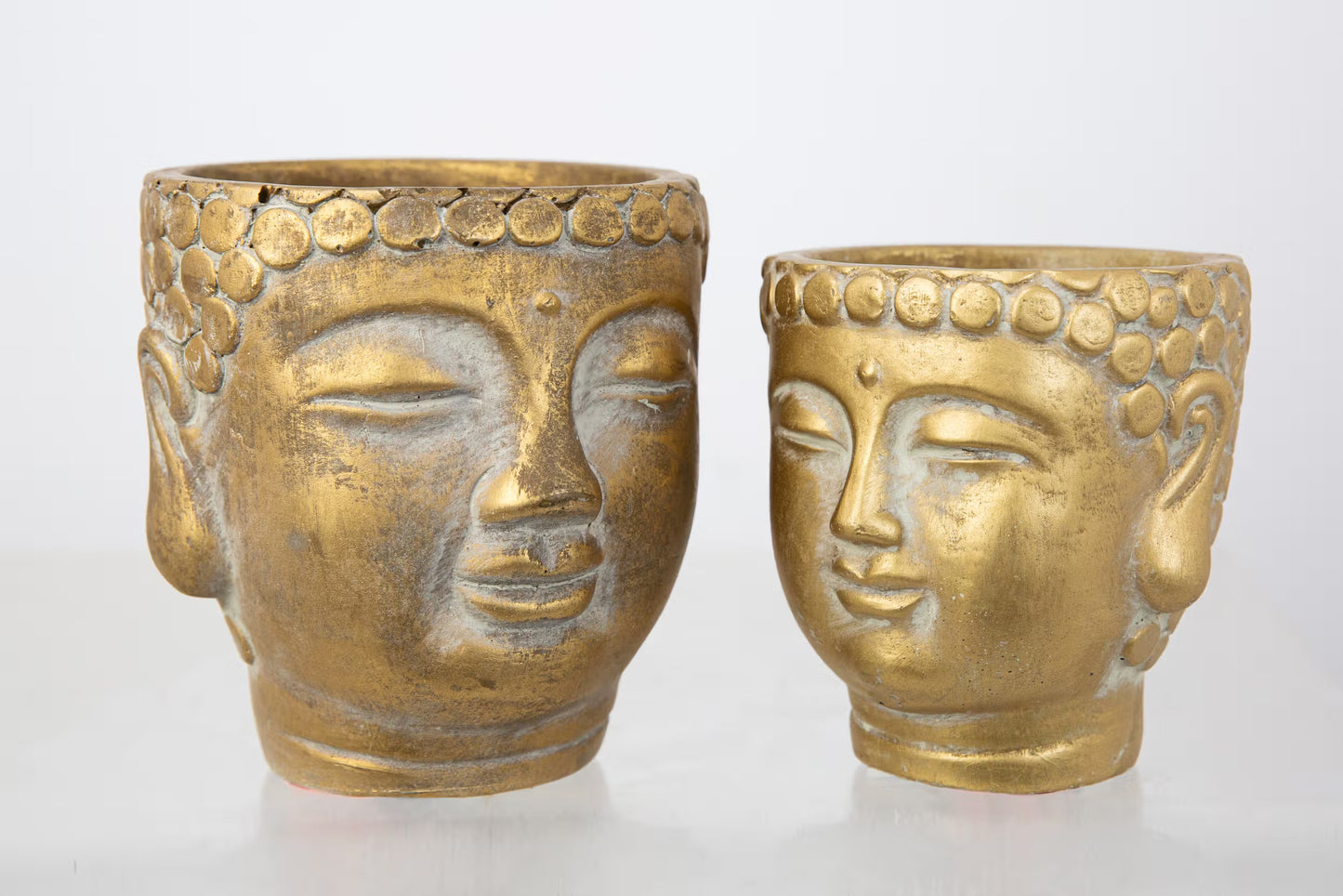 Blumentopf "Buddha" - Gold